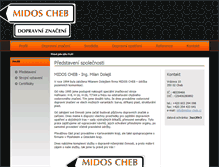 Tablet Screenshot of midos-cheb.cz